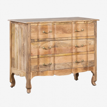 Komoda 110x50 Cm Z Drewna Mango Dabina Drewno Mango - Sklum