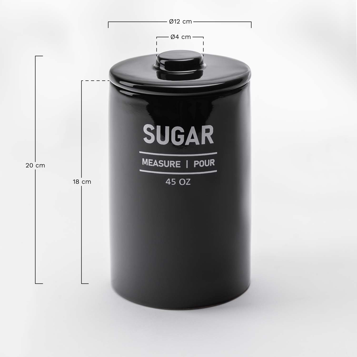 Cukiernica ceramiczna Yorts, rozmiary