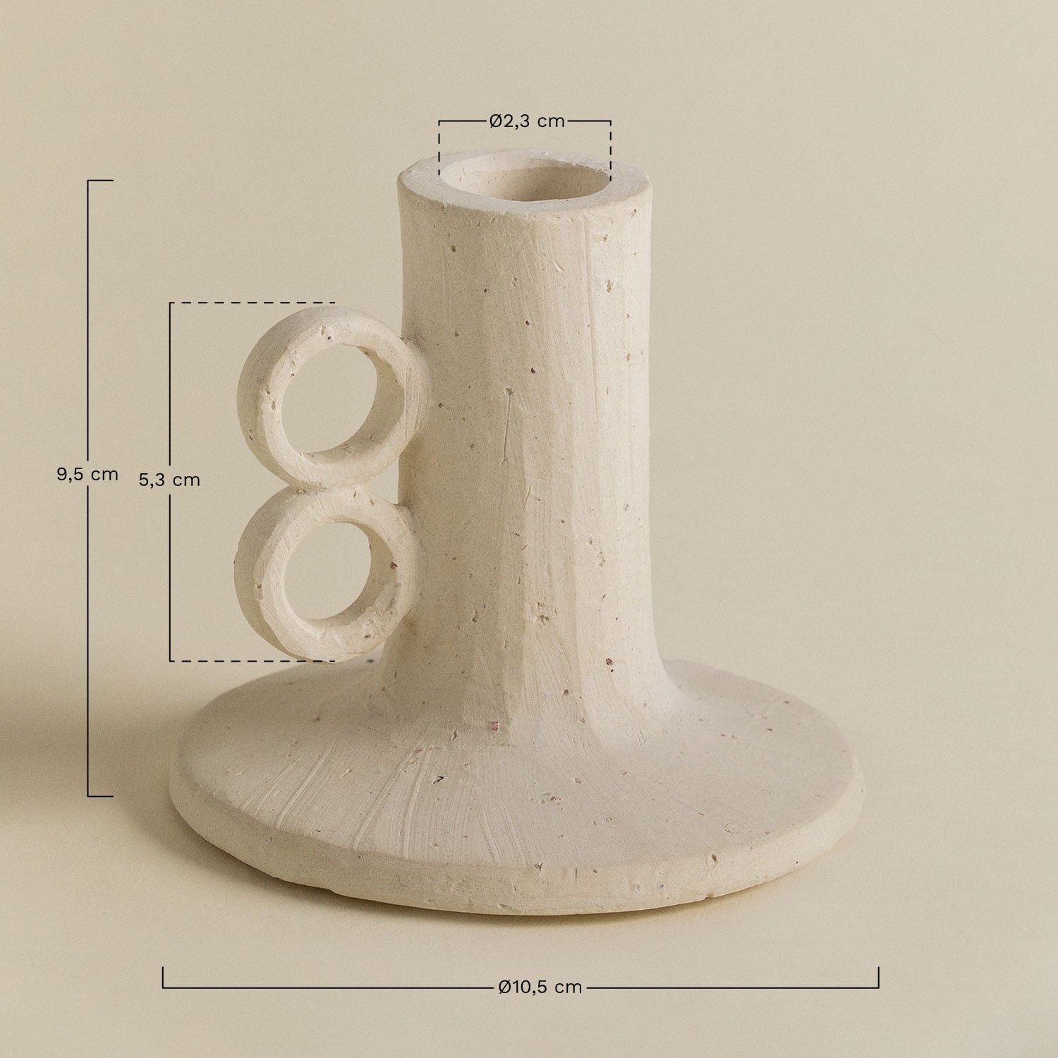 Ceramiczny świecznik Marit, rozmiary