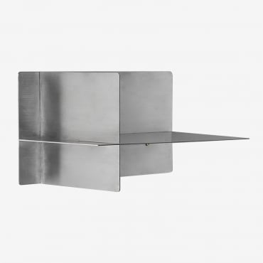 Półka Ścienna Ze Stali Nierdzewnej Nolvia ↔︎ 40 Cm - Sklum