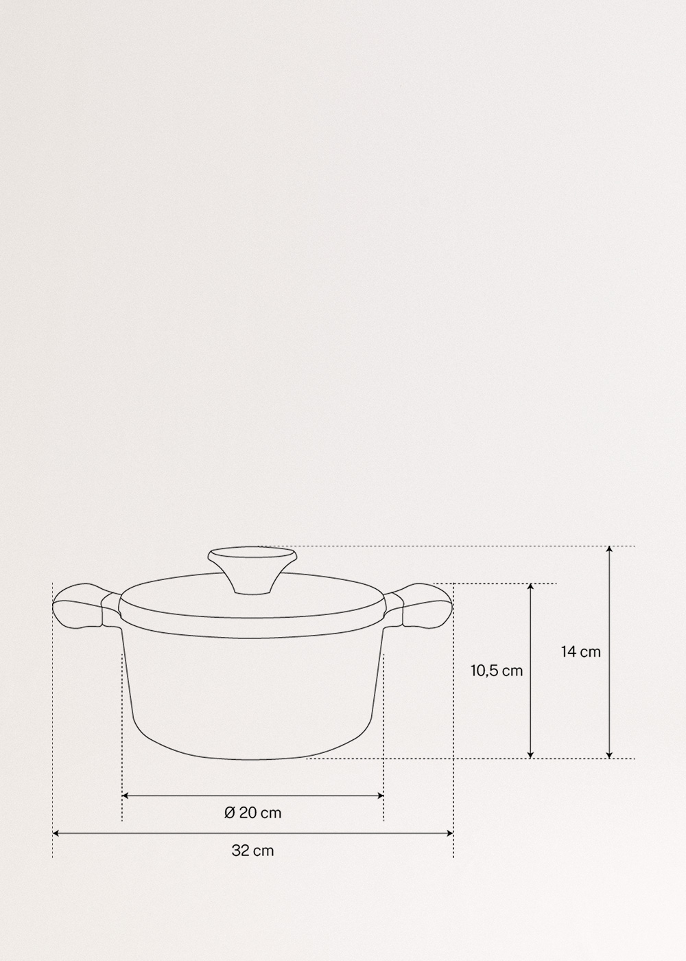 CREATE - POT STUDIO - Olla de aluminio fundido y asas de baquelita, rozmiary