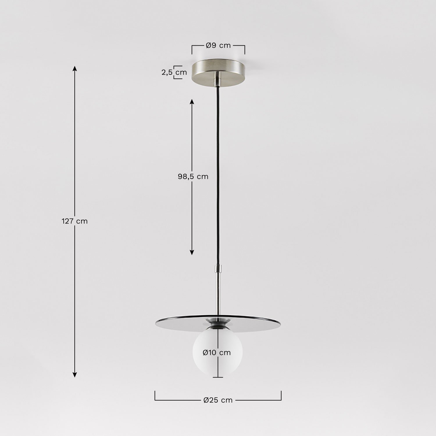 Lampa sufitowa Jorien Glass Ball    , rozmiary