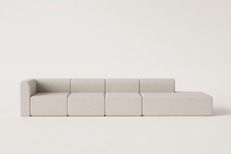 Fogler 4-częściowa narożna sofa modułowa z prawym szezlongiem