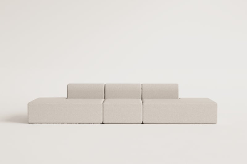 Fogler 3-częściowa modułowa sofa z podwójnym szezlongiem