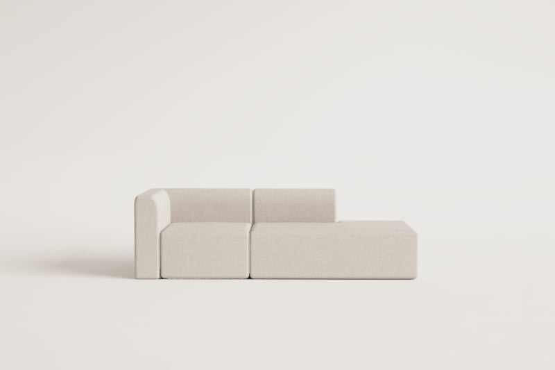 Fogler 2-częściowa narożna sofa modułowa z prawym szezlongiem