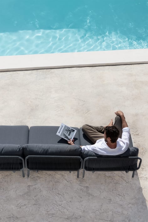 3-częściowa modułowa sofa ogrodowa Roubly