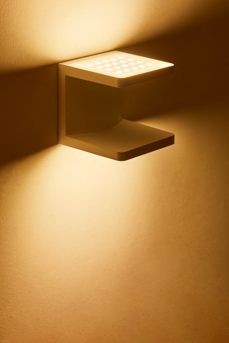 Zewnętrzna lampa ścienna LED z aluminium z 2 punktami świetlnymi Virela