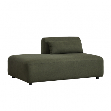 Lewy Moduł Szezlonga Do Modułowej Sofy Fogler Chenille Salvia Zieleń - Sklum