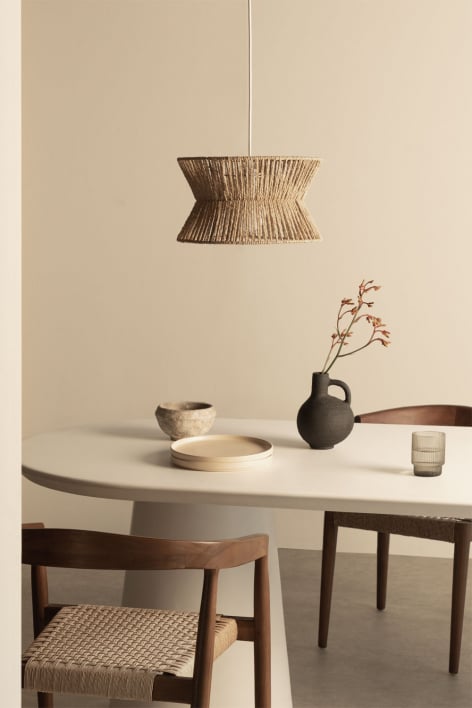 Lampa sufitowa wisząca z plecionego papieru Bonny