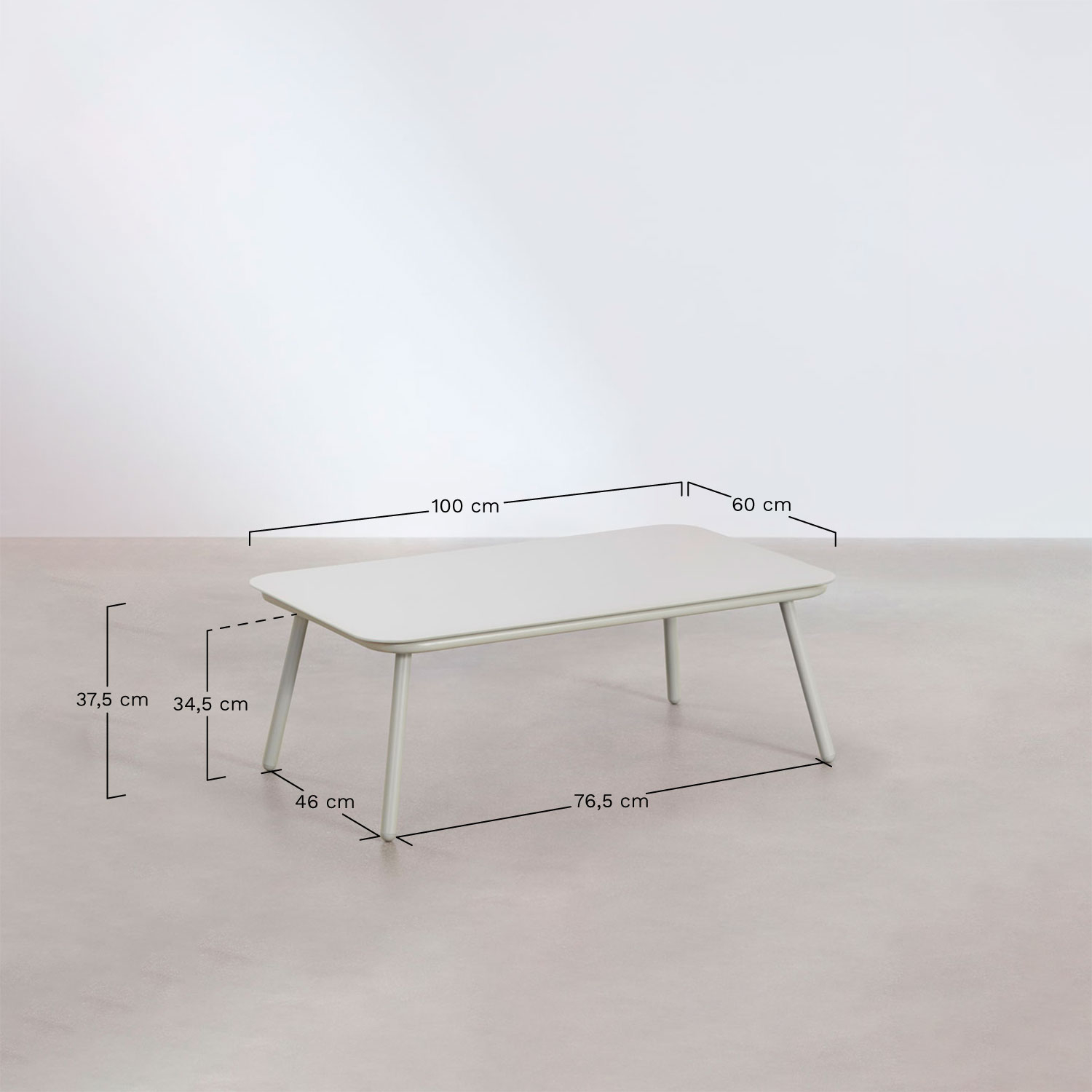 ARHIZA komplektas šoninis vaizdas | namuideja.lt | lauko baldai