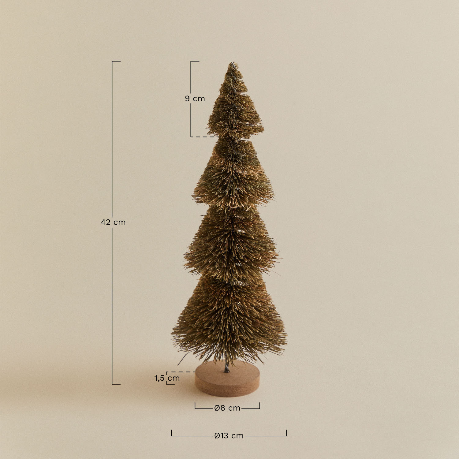 Choinka z włókien naturalnych Finelo, rozmiary