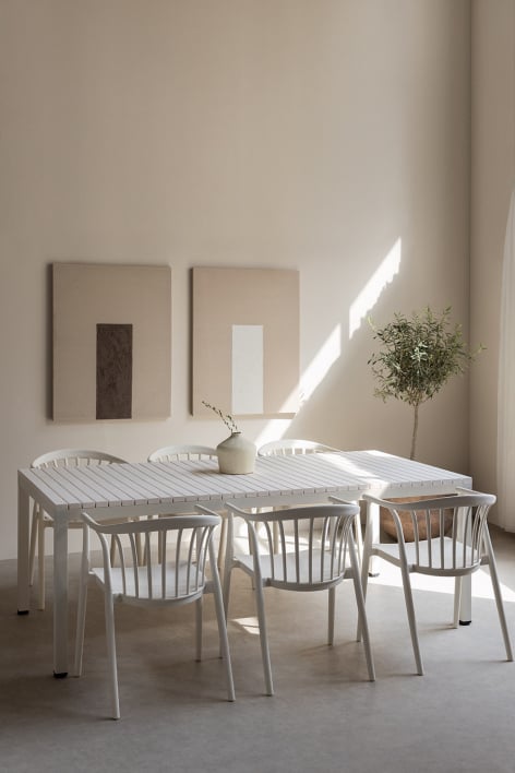 Rectangularny stół jadalniany 210x100 cm z aluminium Marti