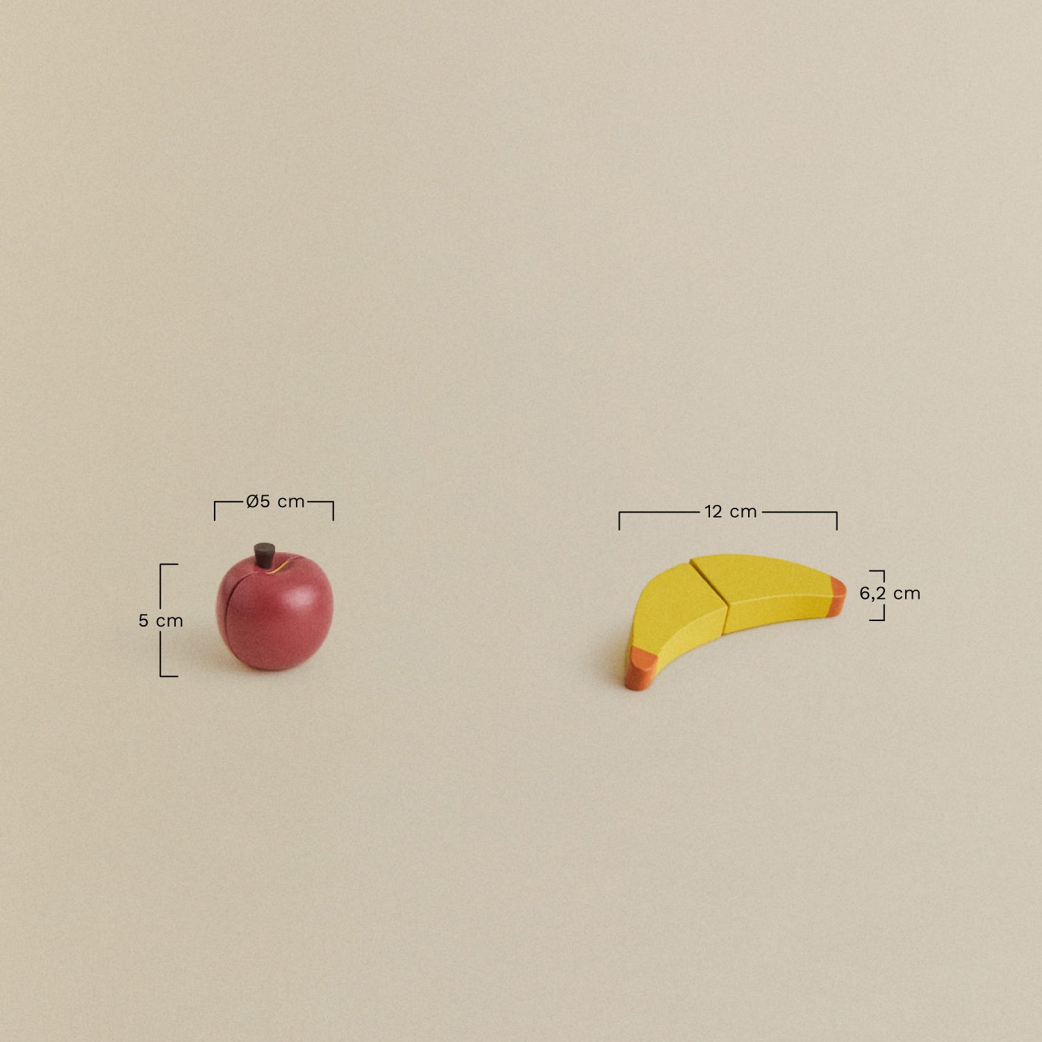 Ekologiczny drewniany targ Aldebara Kids, rozmiary