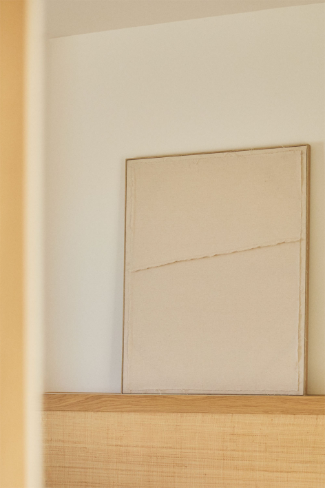 Obraz dekoracyjny z teksturą lnianą Ovilea