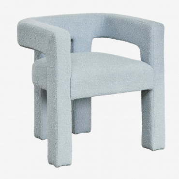 Zestaw 2 Foteli Liara Boucle Duck Egg - Sklum
