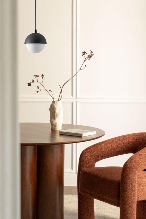 Lampa sufitowa Birgit z żelaza - Czarna