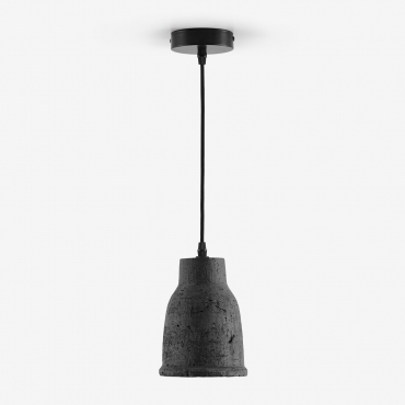 Lampa Sufitowa Z Terakoty (ř14 Cm) Sainza Czarny Węgiel - Sklum