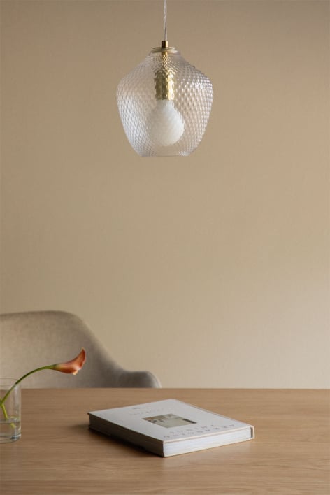 Lampa sufitowa wisząca z żelaza i szkła Taylor