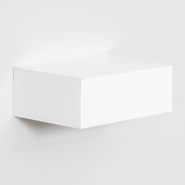 Zestaw 2 Wiszących Stolików Nocnych Z Mdf Florens Biała & ↔︎ 40 Cm - Sklum
