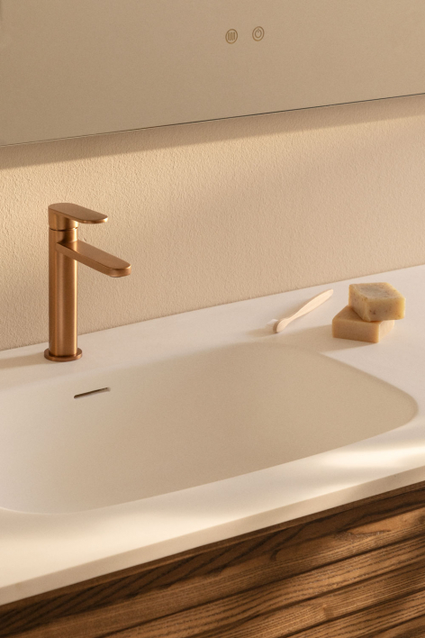 Mosiężna bateria umywalkowa Alameda