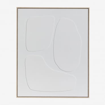 Ręcznie Malowany Obraz Dekoracyjny Z Reliefem Helvona 80 X 100 Cm & A - Sklum
