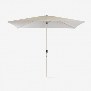 Parasol Z Tkaniny I Aluminium (200x300 Cm) Itzal Kremowa Tapioca - Sklum