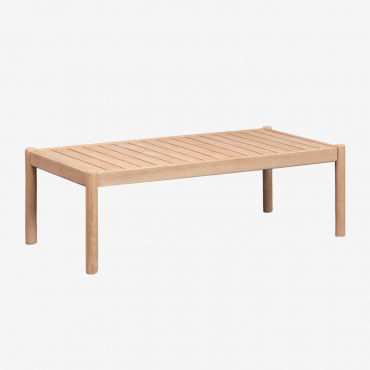 Prostokątny Stolik Kawowy Do Ogrodu 120x60 Cm Z Drewna Akacjowego Karvia Akacja Brąz - Sklum