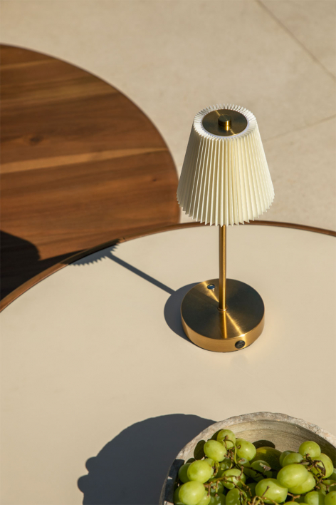 Myrdal Bezprzewodowa zewnętrzna lampa stołowa LED z żelaza