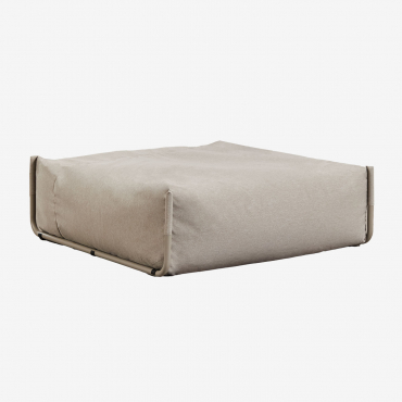Oporto Modułowa Sofa Ogrodowa Pufa Mokka Brąz - Sklum