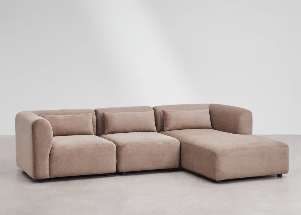 Sofa modułowy z prawym szezlongiem, 3-częściowy Fogler