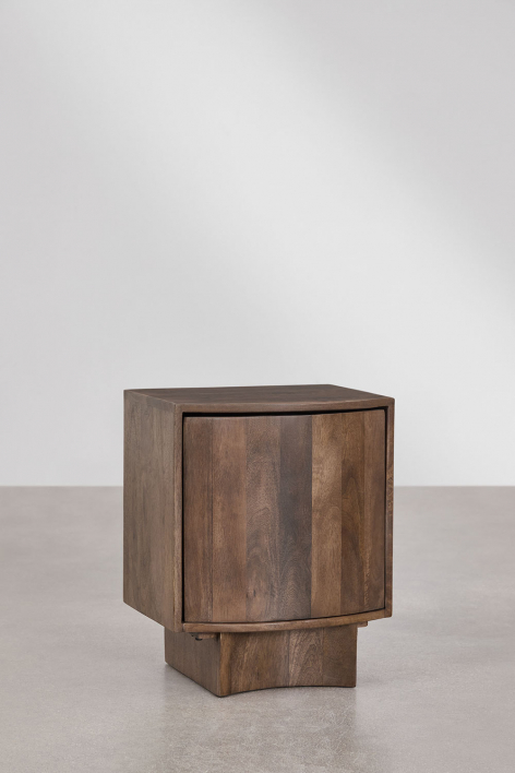 Zestaw 2 stolików nocnych 40x35 cm z drewna Atlanta