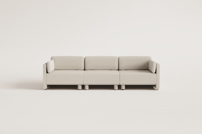 3-częściowa sofa modułowa z tkaniny Artemisa bouclé