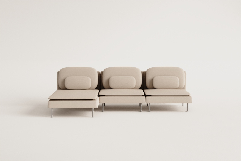 Sofa modułowa Oriol 3-częściowa lewostronna z leżanką