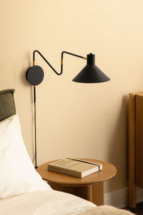 Regulowana lampa ścienna z żelaza Lizz