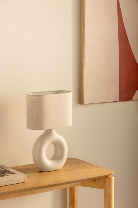 Lampa stołowa ceramiczna Katy