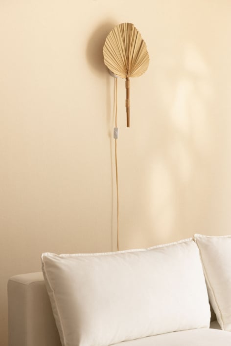 Lampa ścienna z bambusa Pruyans