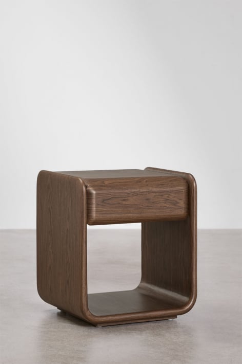 Pack 2 prostokątnych szafek nocnych 50x40 cm z MDF Greysi