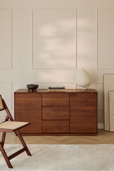 Komoda prostokątna 140x45 cm z płyty MDF Burundi - Wenge