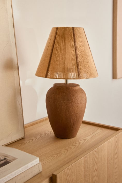 Lampa stołowa z terakoty Verena