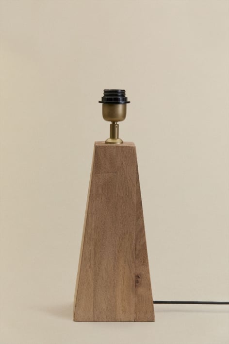 Podstawa do lampy stołowej 30 cm z drewna mango Taraua