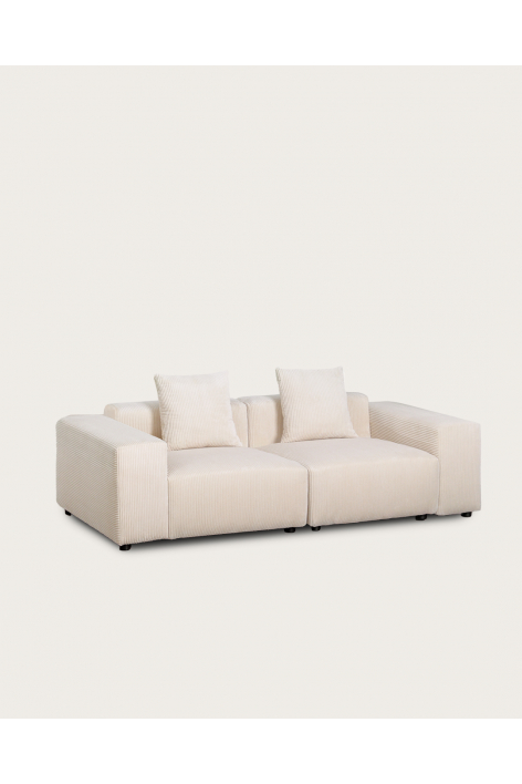 Dwuczęściowa sofa modułowa (↔︎230 cm) z niskimi podłokietnikami Bruna