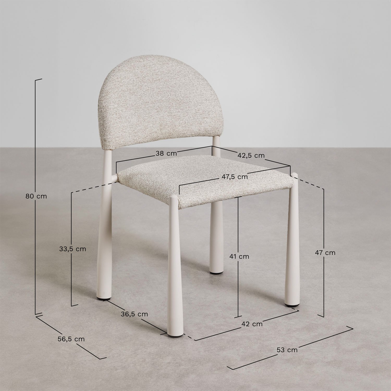 Zestaw prostokątnych stołów 200x100 cm z drewna mango Sidney i 8 krzeseł do jadalni z klamrą Nagore, rozmiary