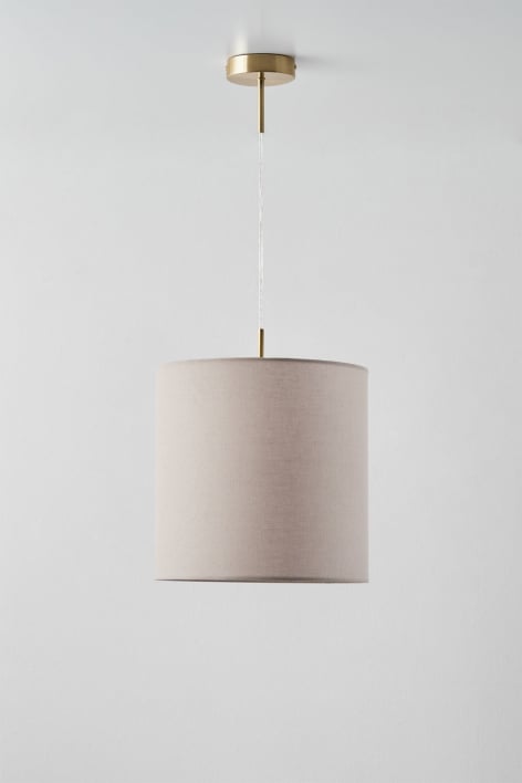 Lampa sufitowa wisząca z tkaniny Arlina - Złoty - przezroczysty