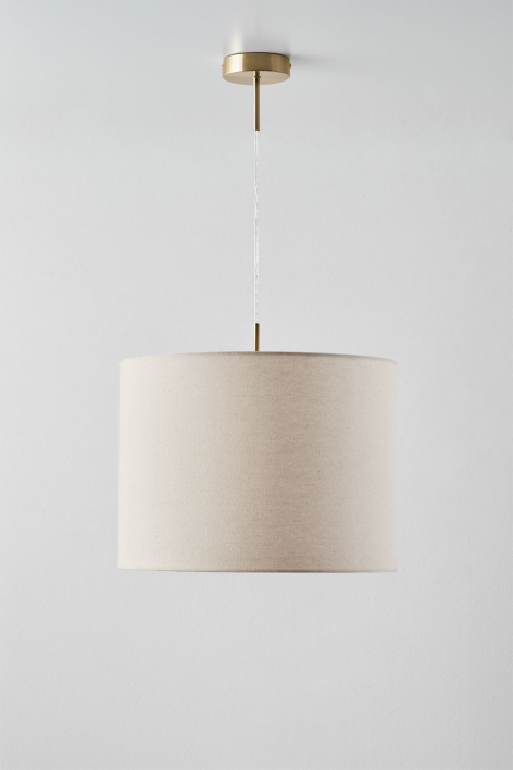 Lampa sufitowa wisząca z tkaniny Arlina - Złoty - przezroczysty