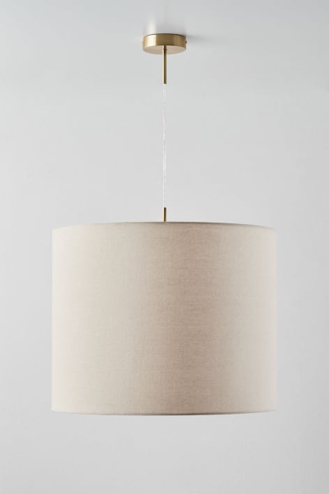 Lampa sufitowa wisząca z tkaniny Arlina - Złoty - przezroczysty