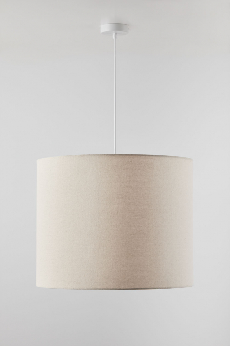 Lampa sufitowa wisząca z tkaniny Arlina - Biała