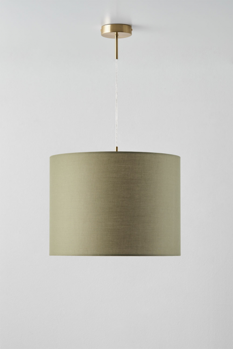 Lampa sufitowa wisząca z tkaniny Arlina - Złoty - przezroczysty