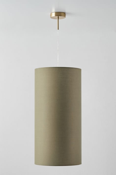 Lampa sufitowa wisząca z tkaniny Arlina - Złoty - przezroczysty