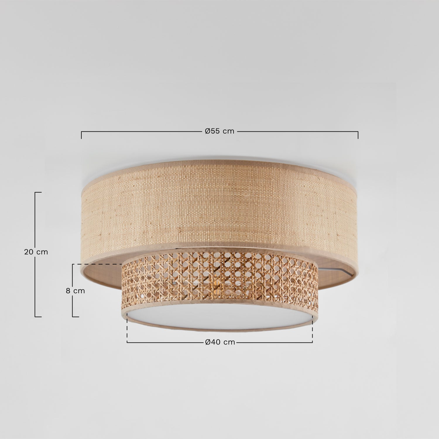 Lampa sufitowa Lumira, rozmiary