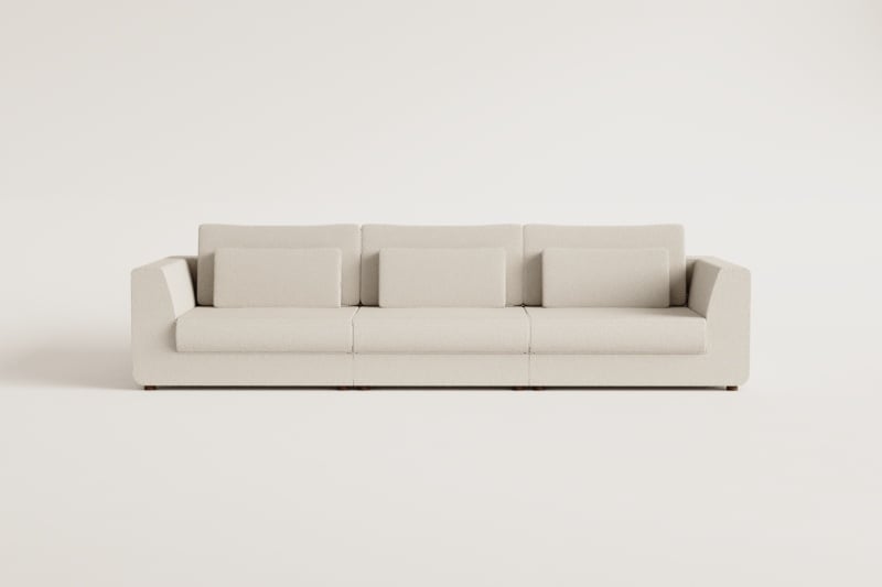 Sofa modułowy 3-częściowy z tkaniny chenille Cataline